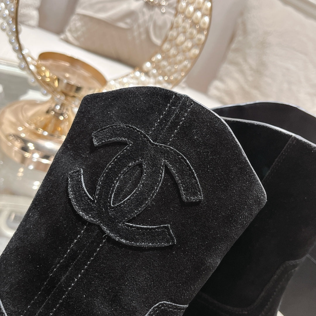 CC Ankle Boots 40mm Black Suede