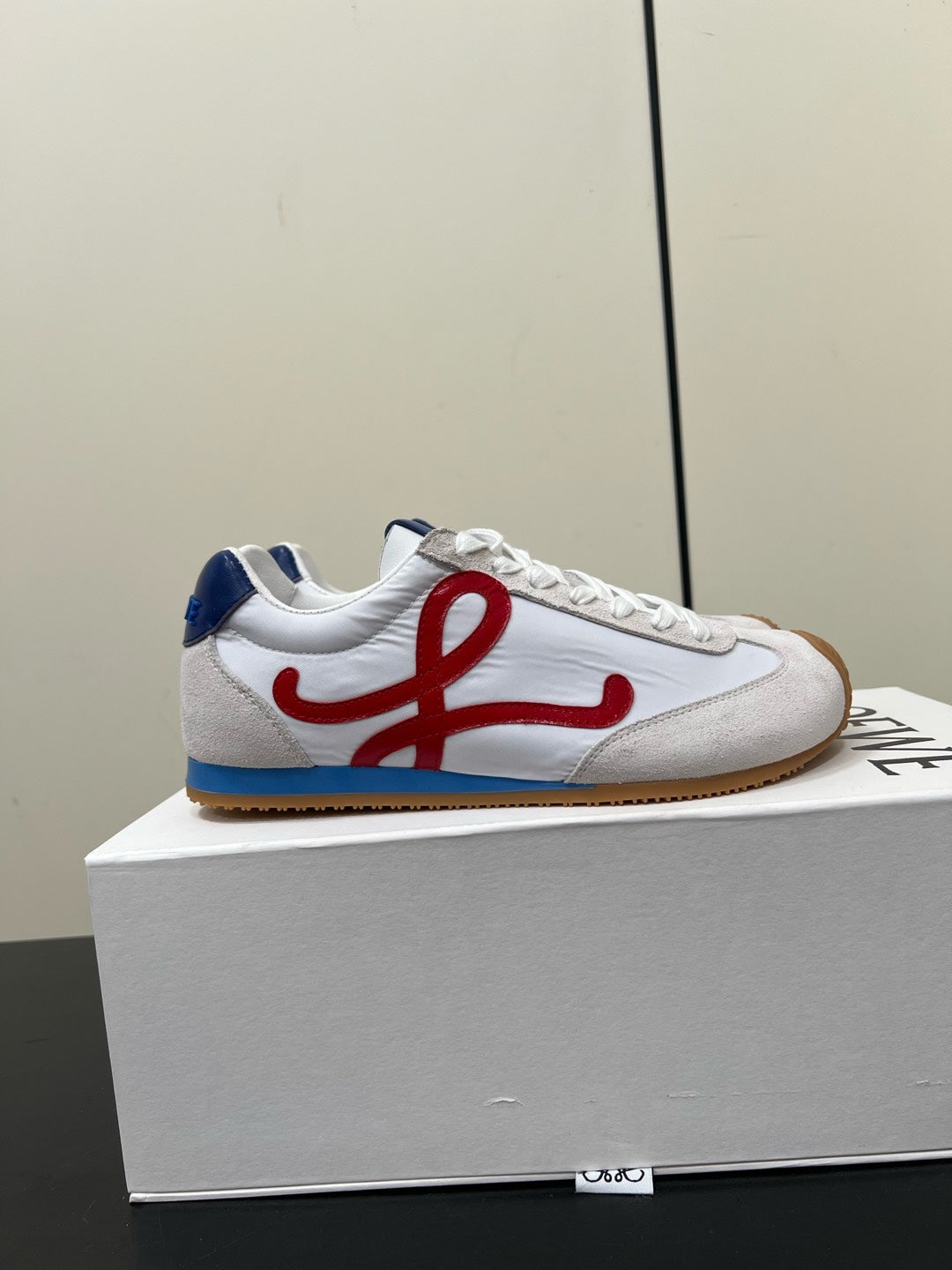 Loewe Ballet Runner 2.0 Sneaker White Nylon Sheepskin