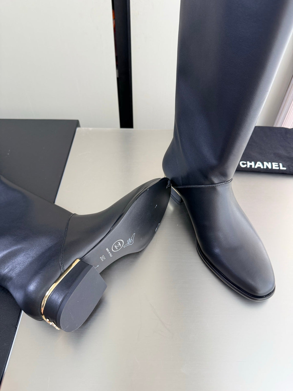 Chanel 2026 High Boots Black Calfskin 929461