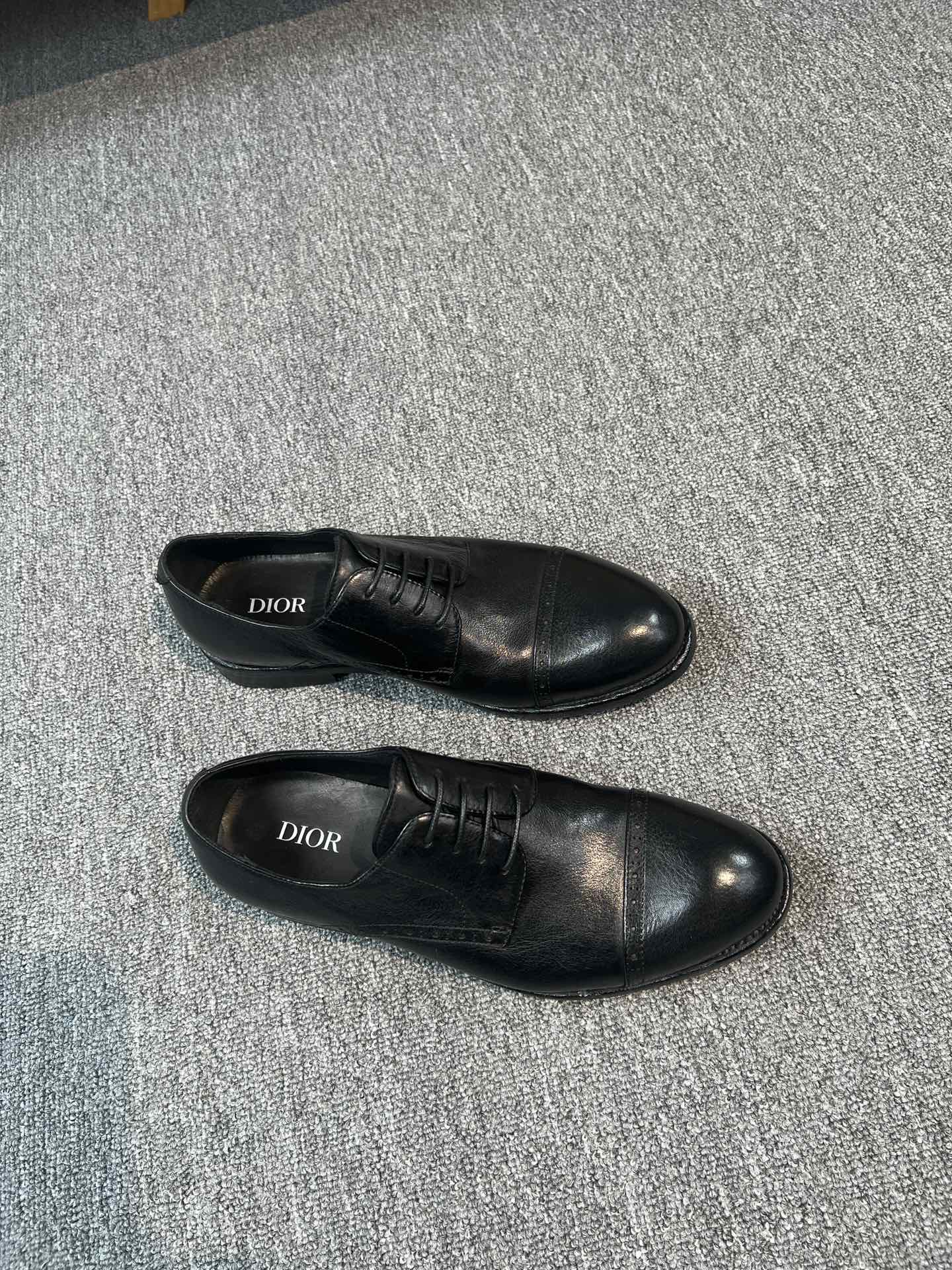 CD TIMELESS OXFORD BLACK EMBOSSED CALFSKIN