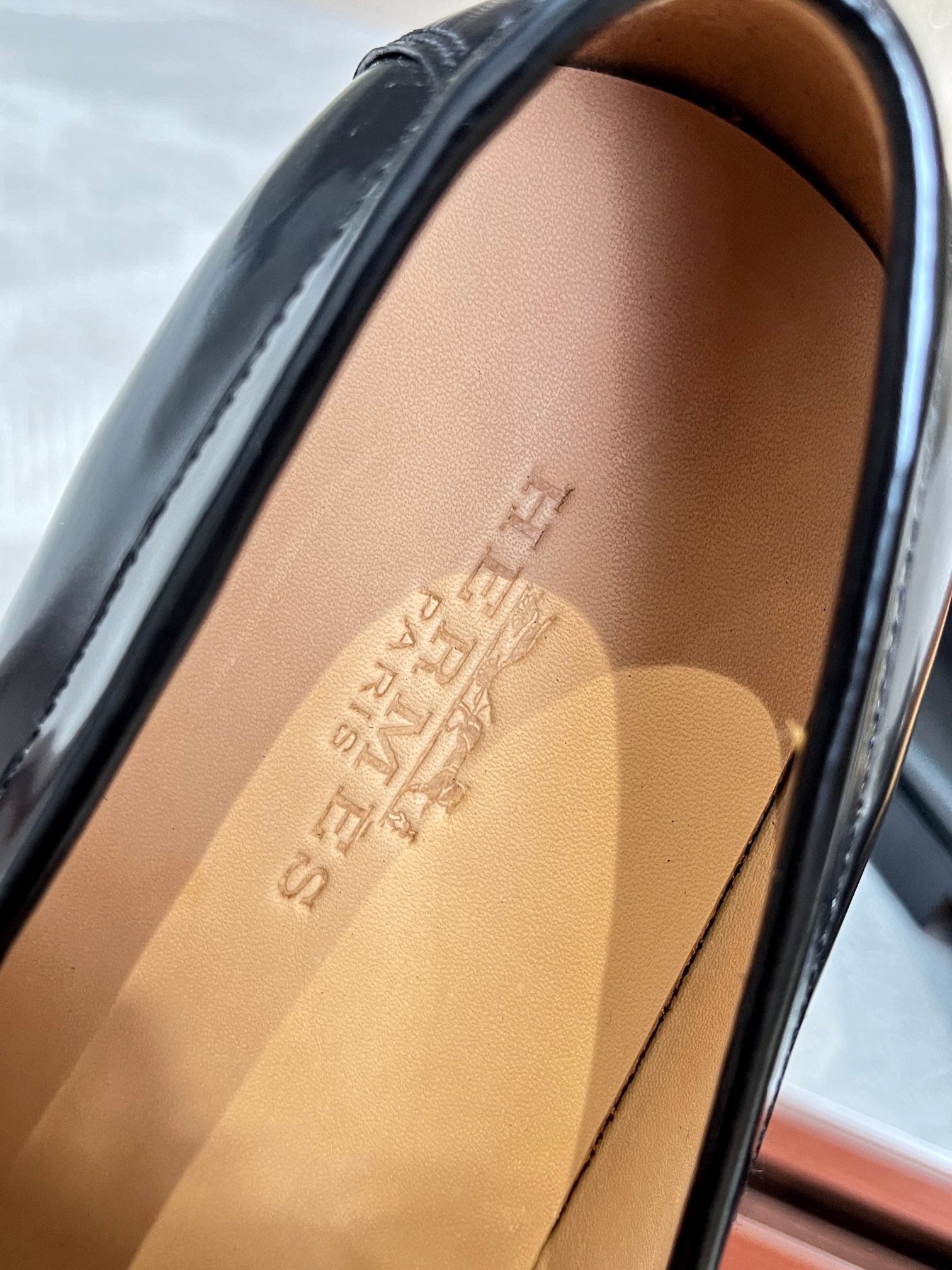 HM DESTIN LOAFER GLOSSY BLACK CALFSKIN