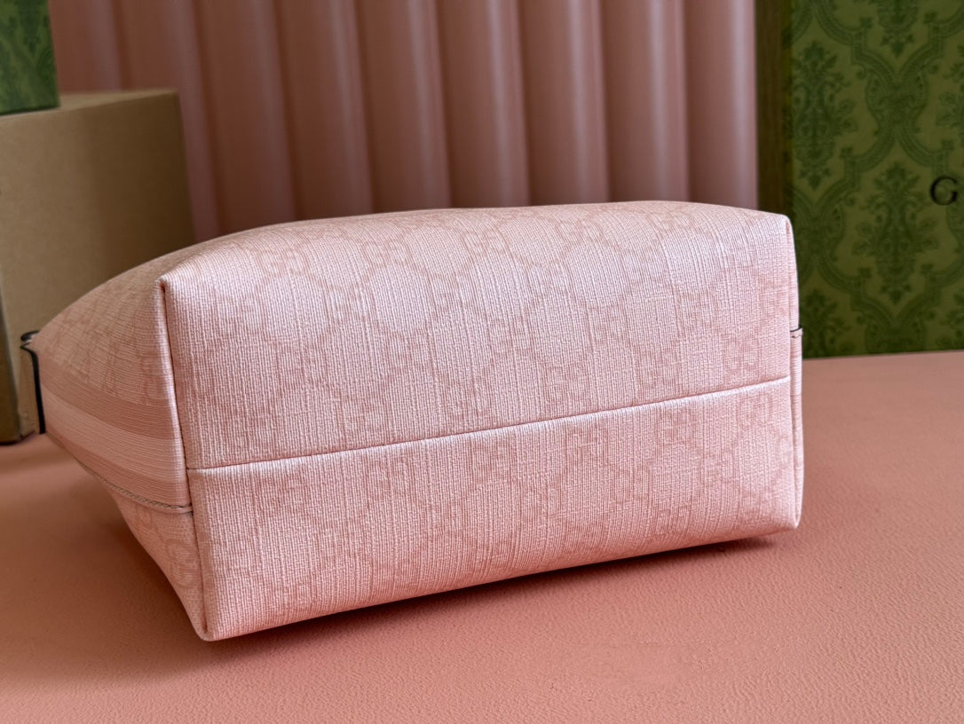 Gucci Ophidia 20cm Bag Pink  Canvas 239922