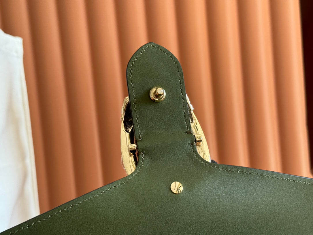 Gucci Dionysus Bag Green Suede Leather 244472