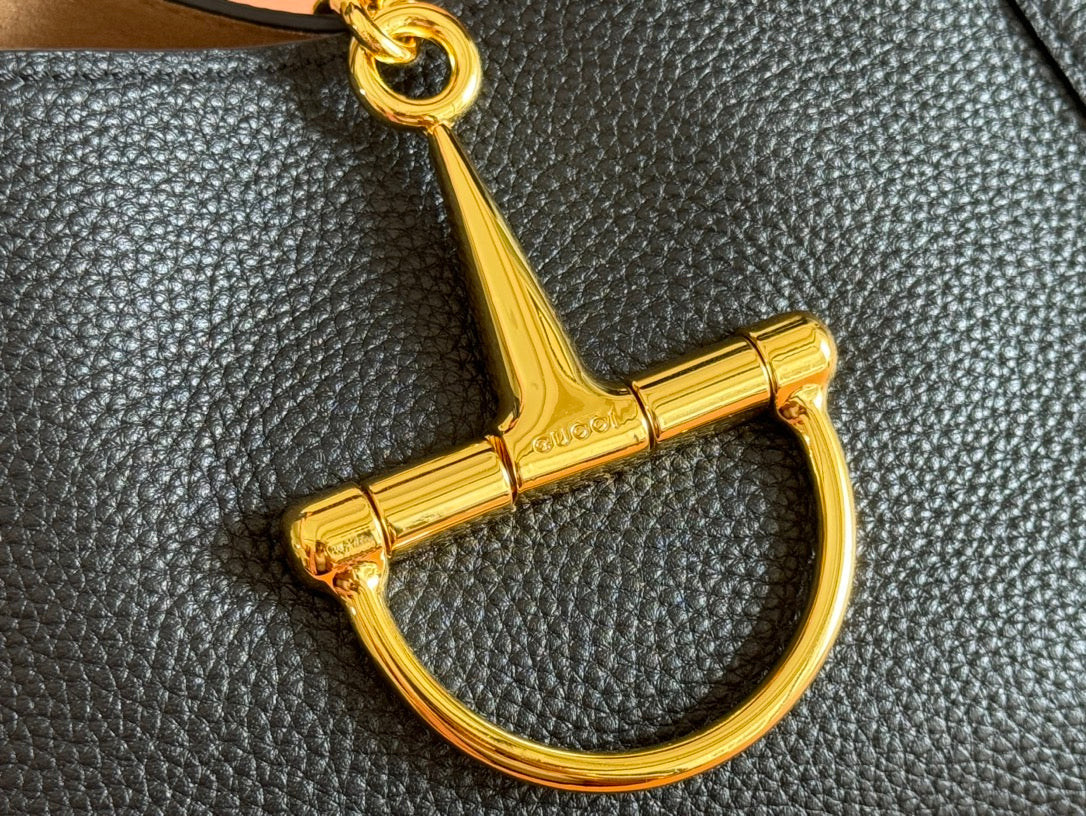 Gucci Solfbit  Bag Black Calfskin 244322