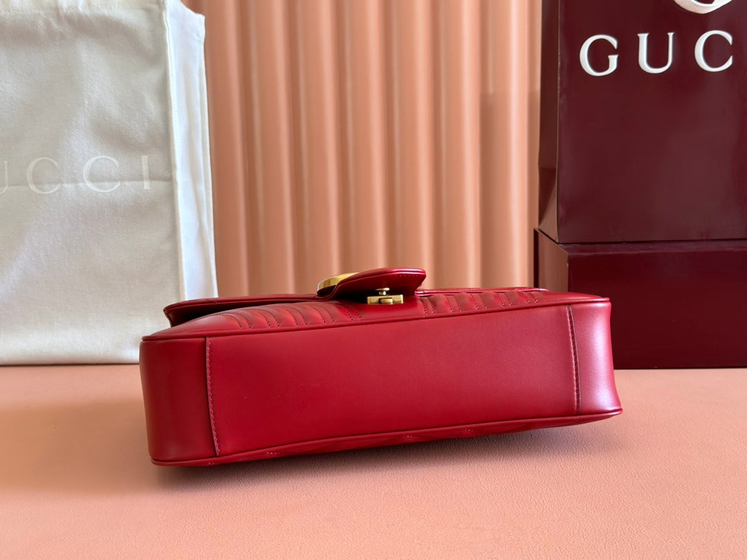 Gucci GG Marmont 31 Bag Red Calfskin 248222