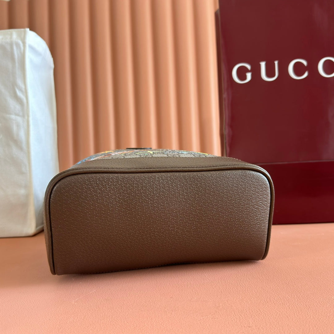 Gucci Donald Backpack Ebony Canvas Leather 255348