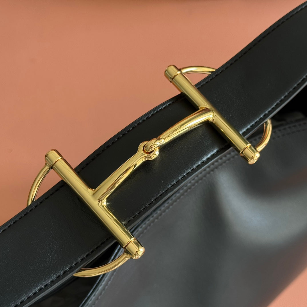 Gucci Beatrix Handbag 35 Black Cowhide  272128