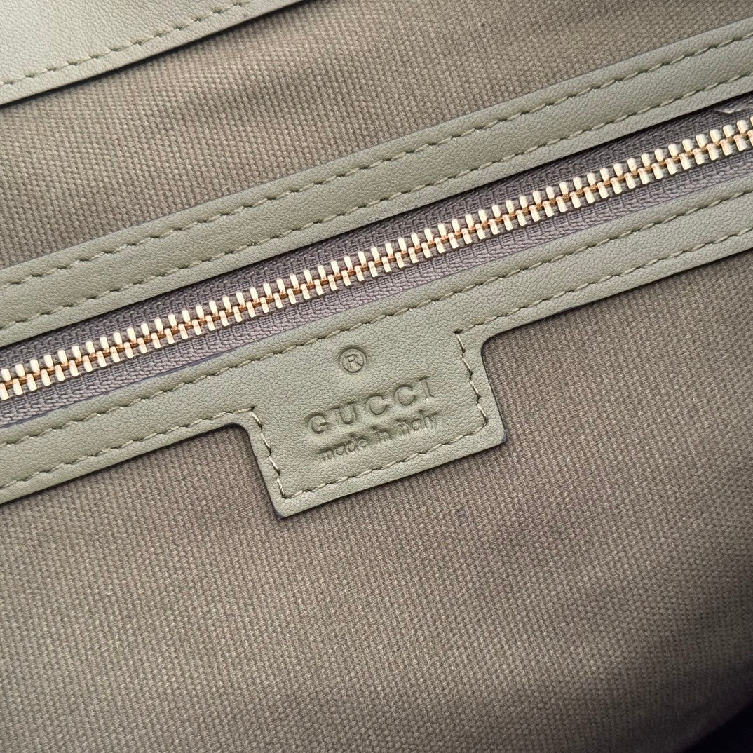 Gucci Beatrix Handbag 35 Olive Green Cowhide 272147