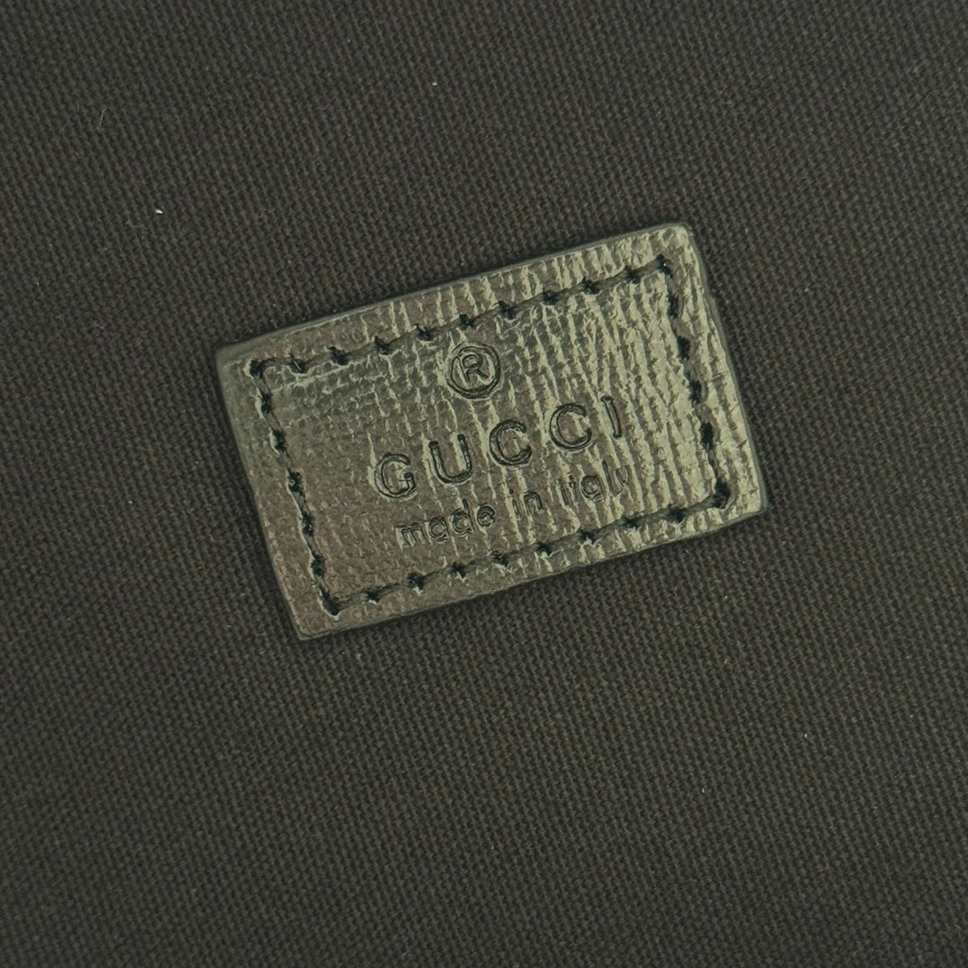 GG 2025 GG Supreme Backpack Gray mix Black Canvas Leather 273684