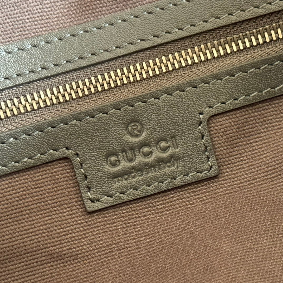 Gucci Beatrix Handbag 40 Dark Gray Suede 271934