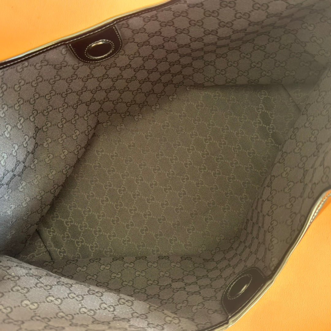 Gucci 2026 Giglio Large Tote Bag 60cm Black Leather 277087