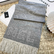 CC Scarf 200 CM In Grey Mix White Cashmere 403830