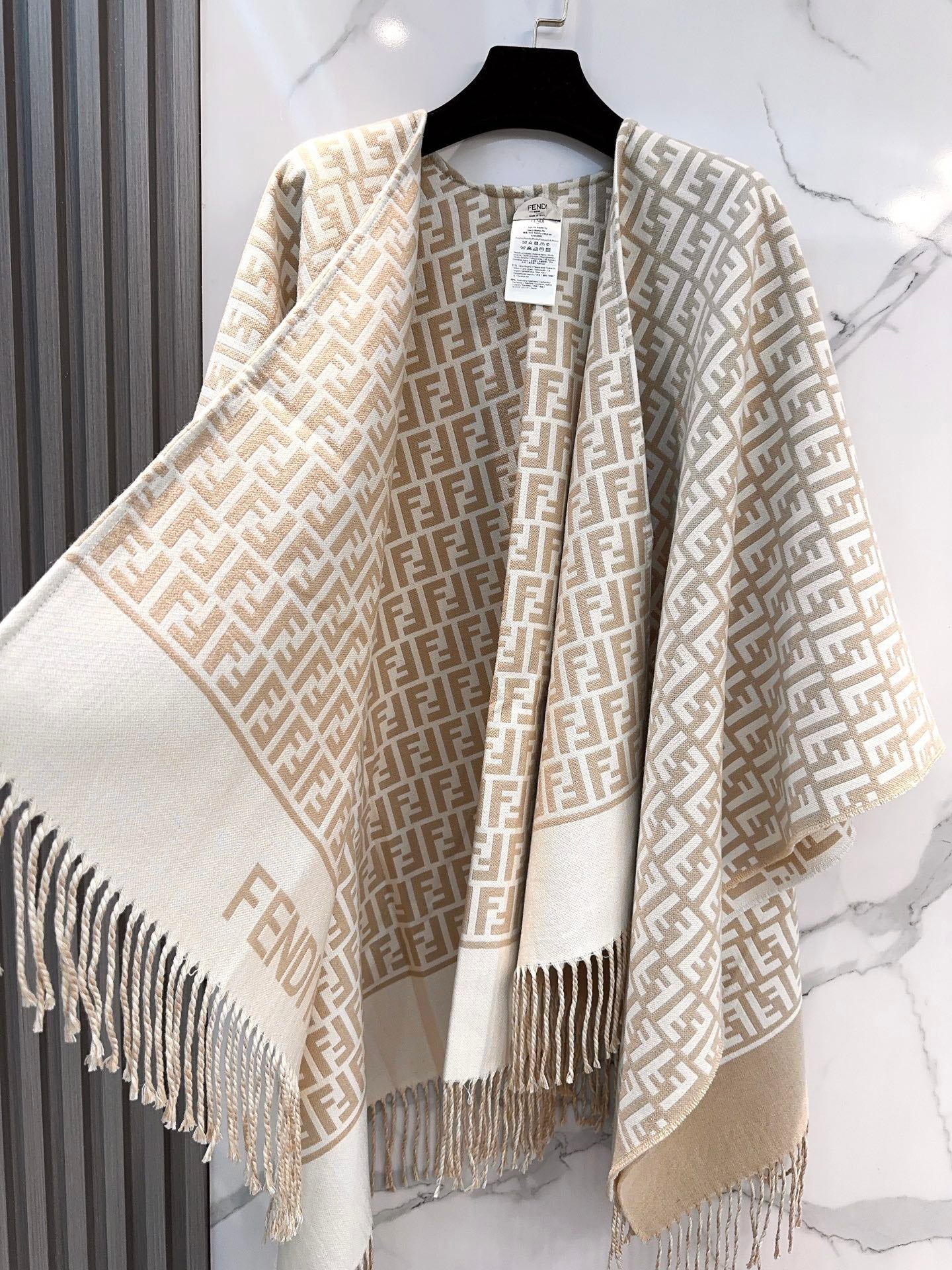FF Limited  140CM Scarf Beige Cashmere 104161