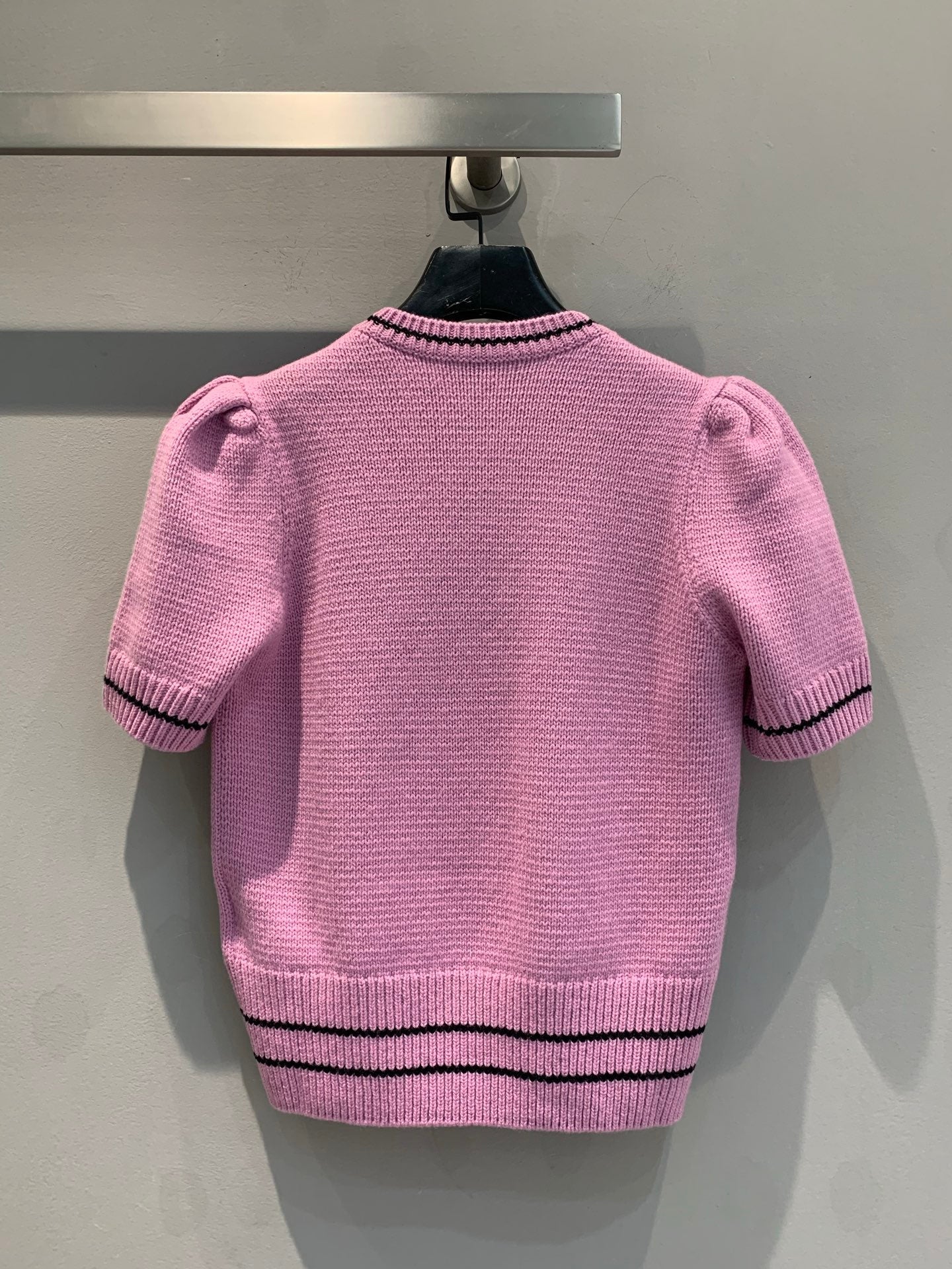 CD 25 Lucky Star Knit Top Pink Sheep wool