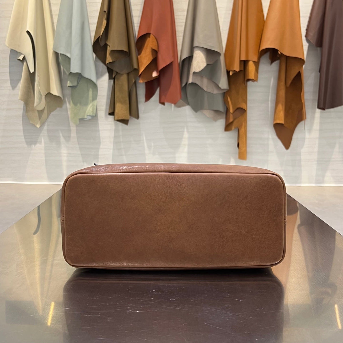 MiuMiu 2026 Aventure Bucket Bag 30cm Brown Leather