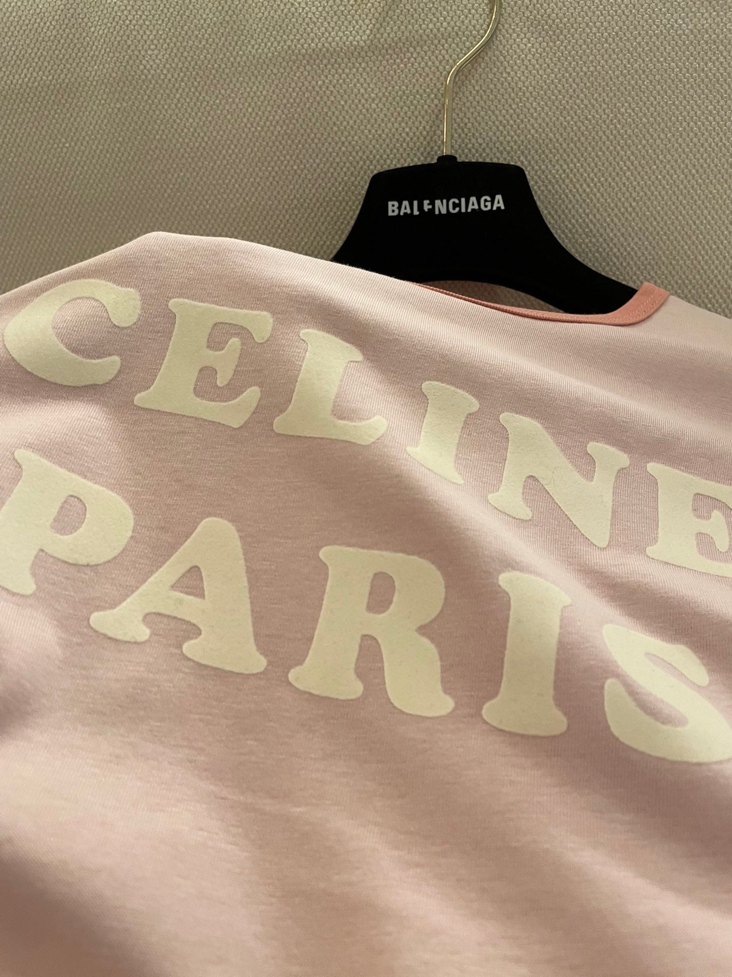 Celine 25 T-shirt Pink Cotton