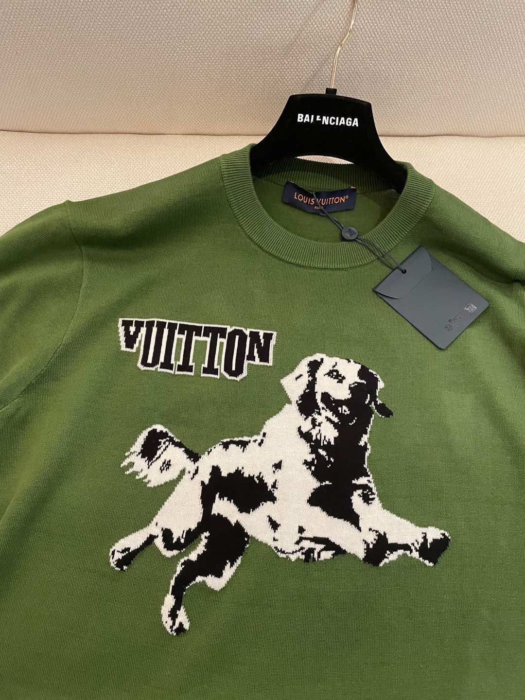LV Donkey Brand New Puppy Jacquard Short Sleeves Shirt