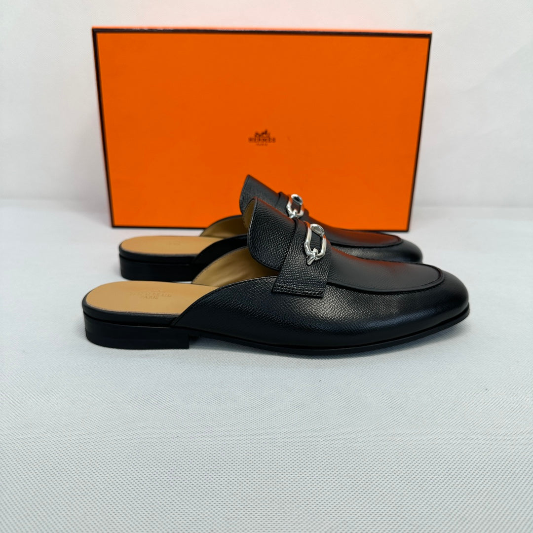 HM Men's Colette Mule Black Sheepskin 640280