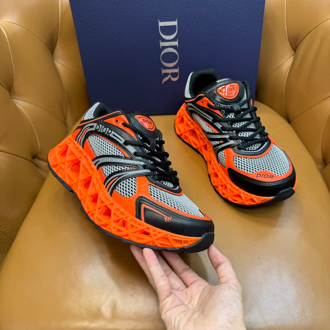 CD 25 B35 NXXT Sneaker Orange Mesh Cowhide 754505