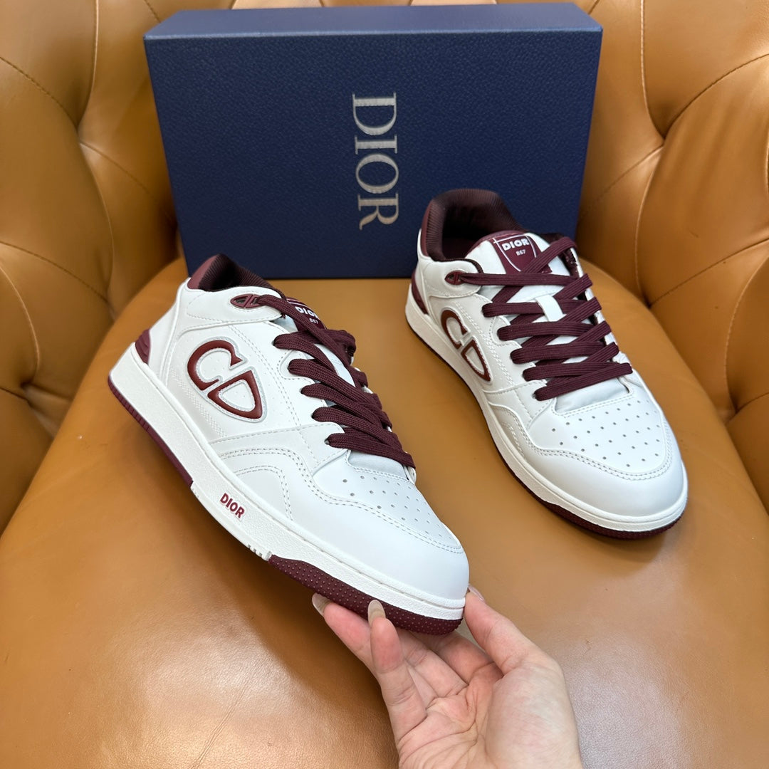 CD B57 Sneaker White Red Cowhide 749443
