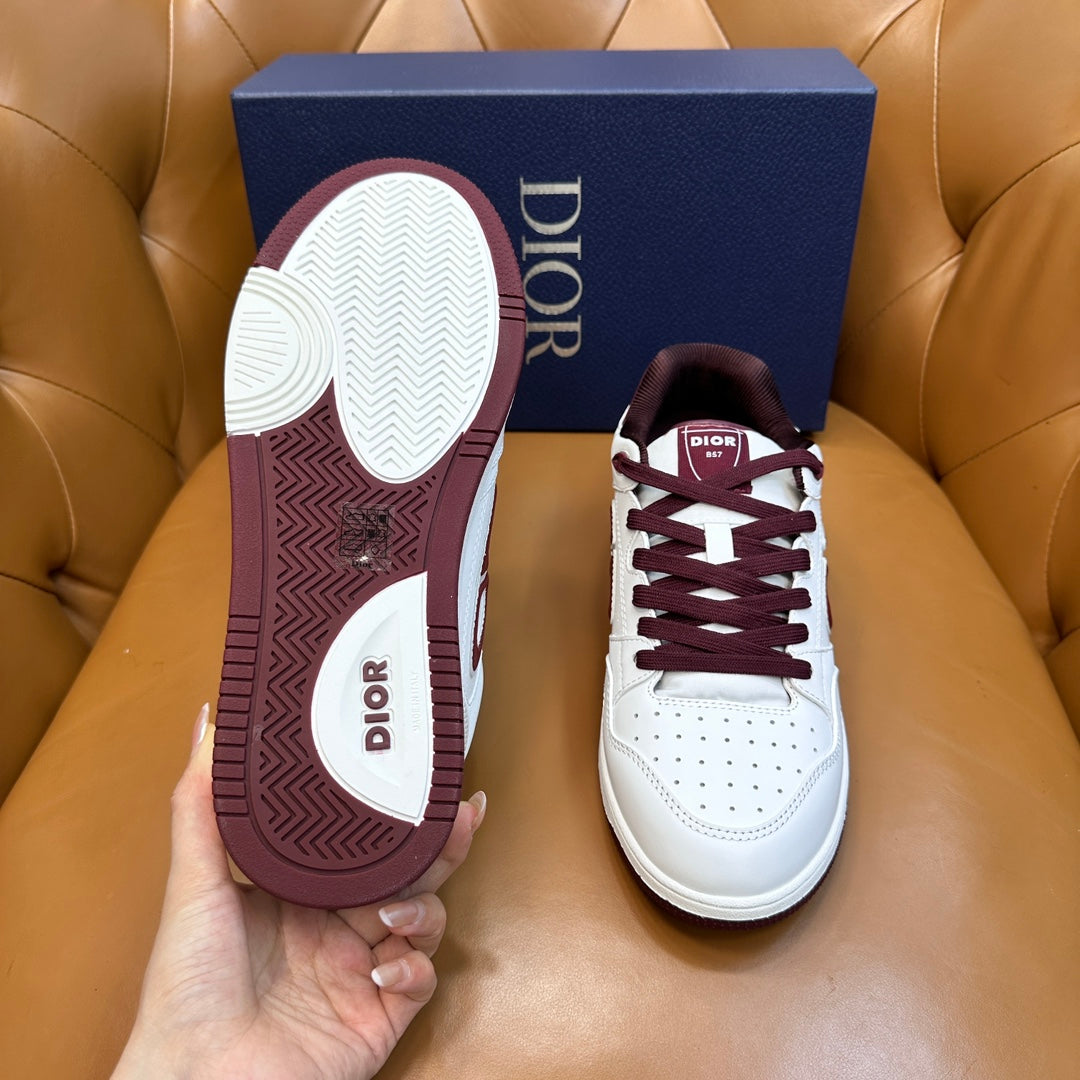CD B57 Sneaker White Red Cowhide 749443