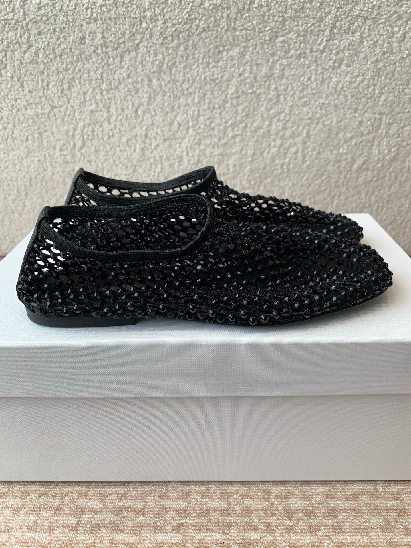 CL 25 Ballet Flats Black Mesh Hot Diamond 345529