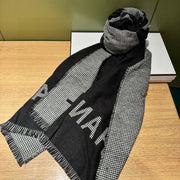 CC Scarf 185 CM In Black Mix Grey Caro Cashmere 422861