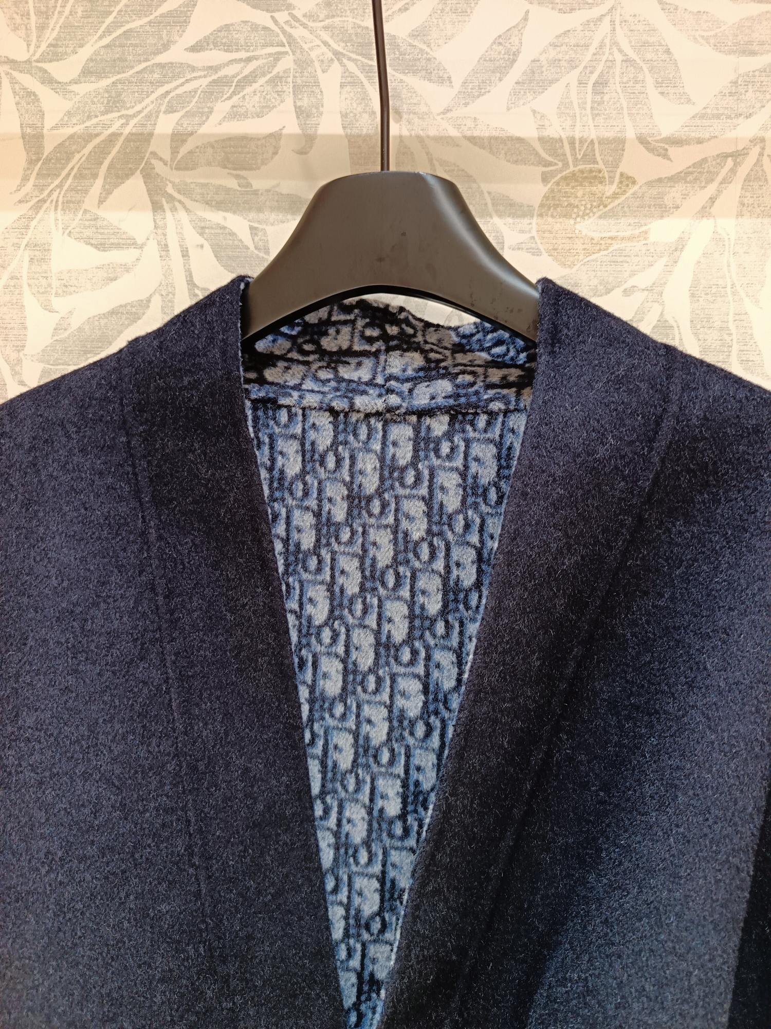 CD Jacket Navy Blue Wool Silk