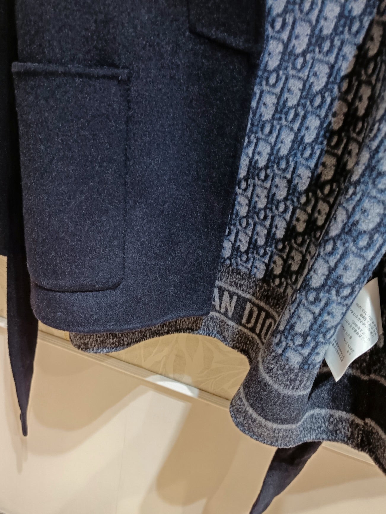 CD Jacket Navy Blue Wool Silk