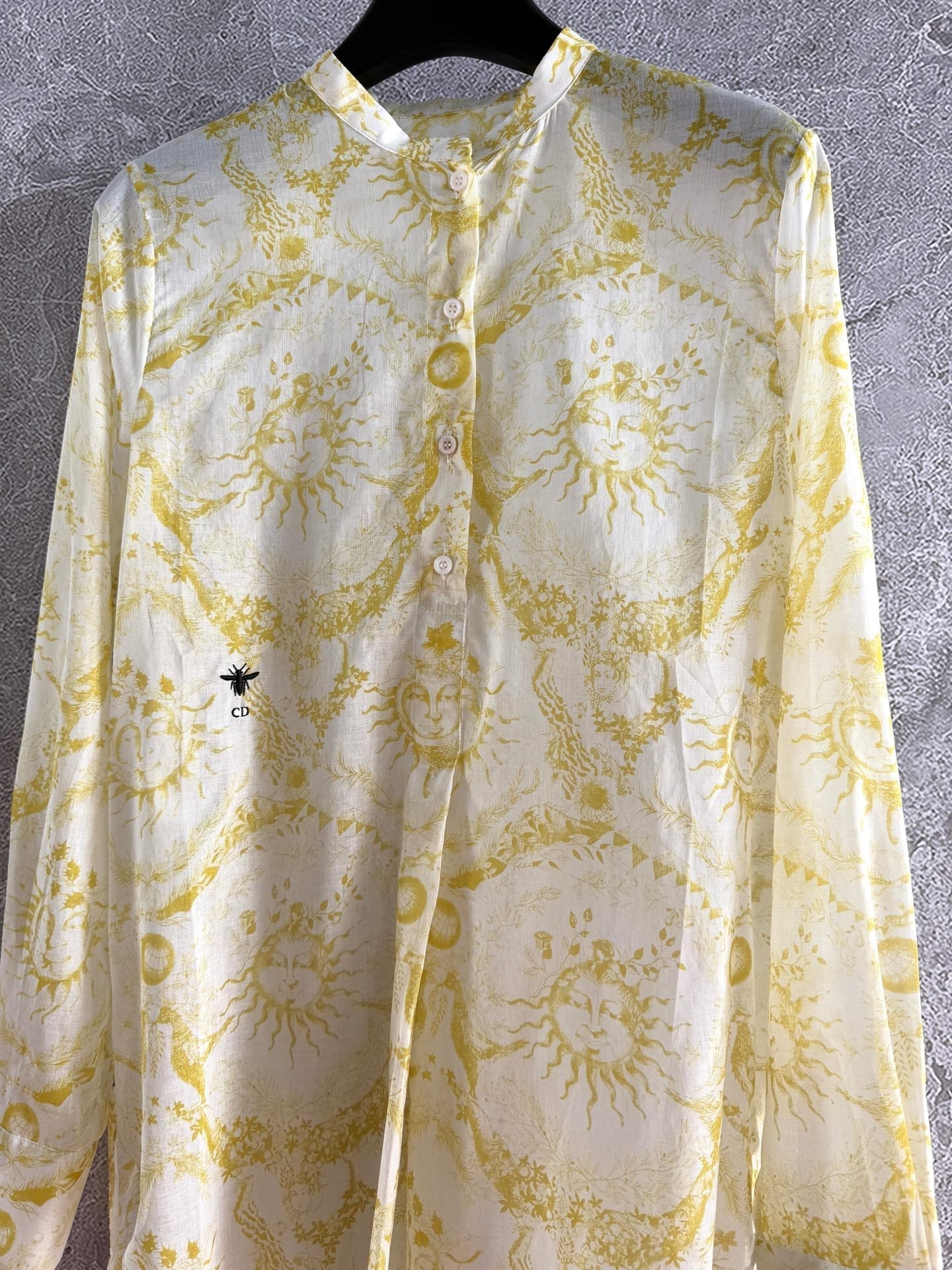 CD Shirt Lemon Yellow Cotton