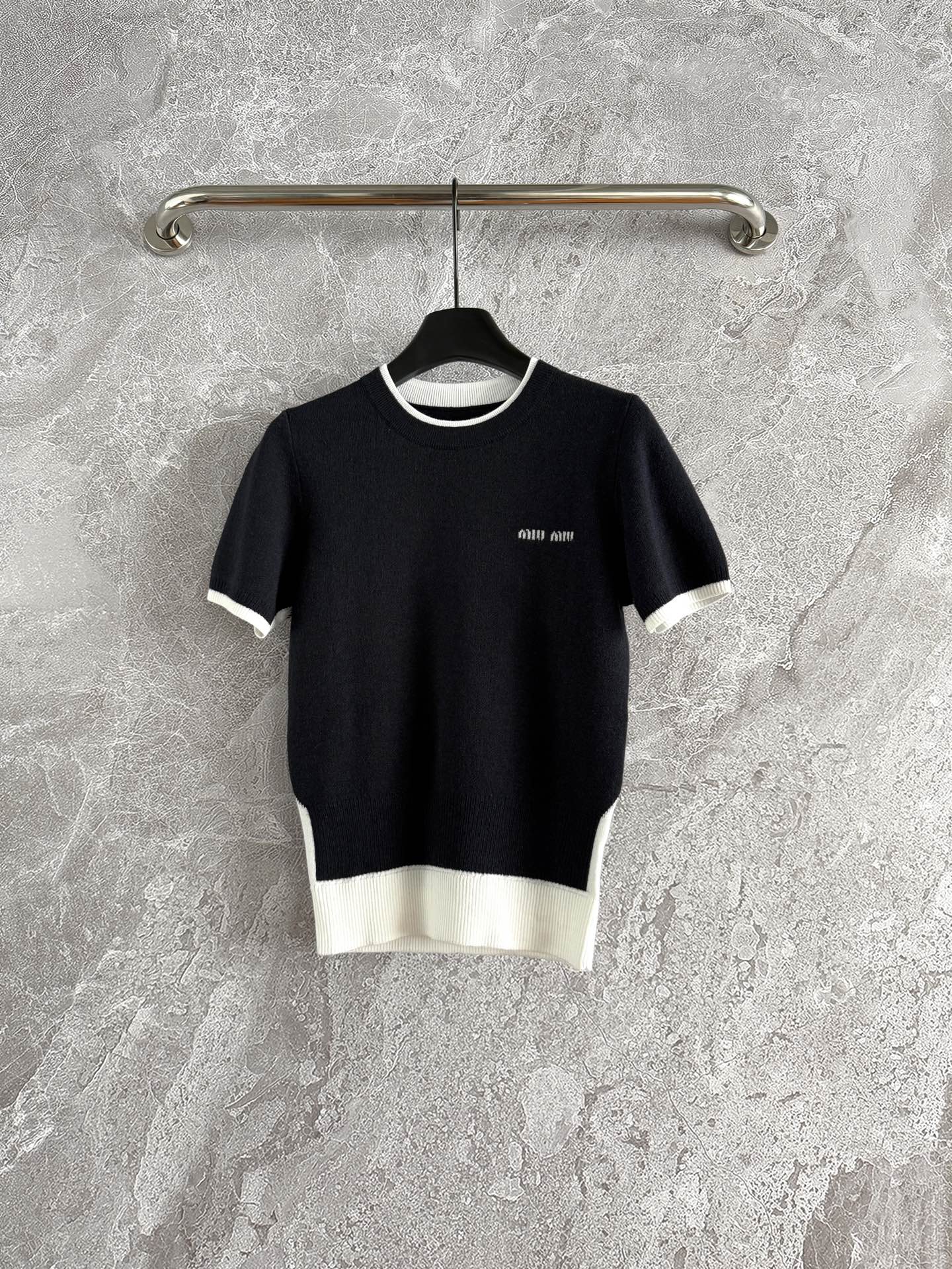 Miu Miu Set Black Gray White Polin Cotton