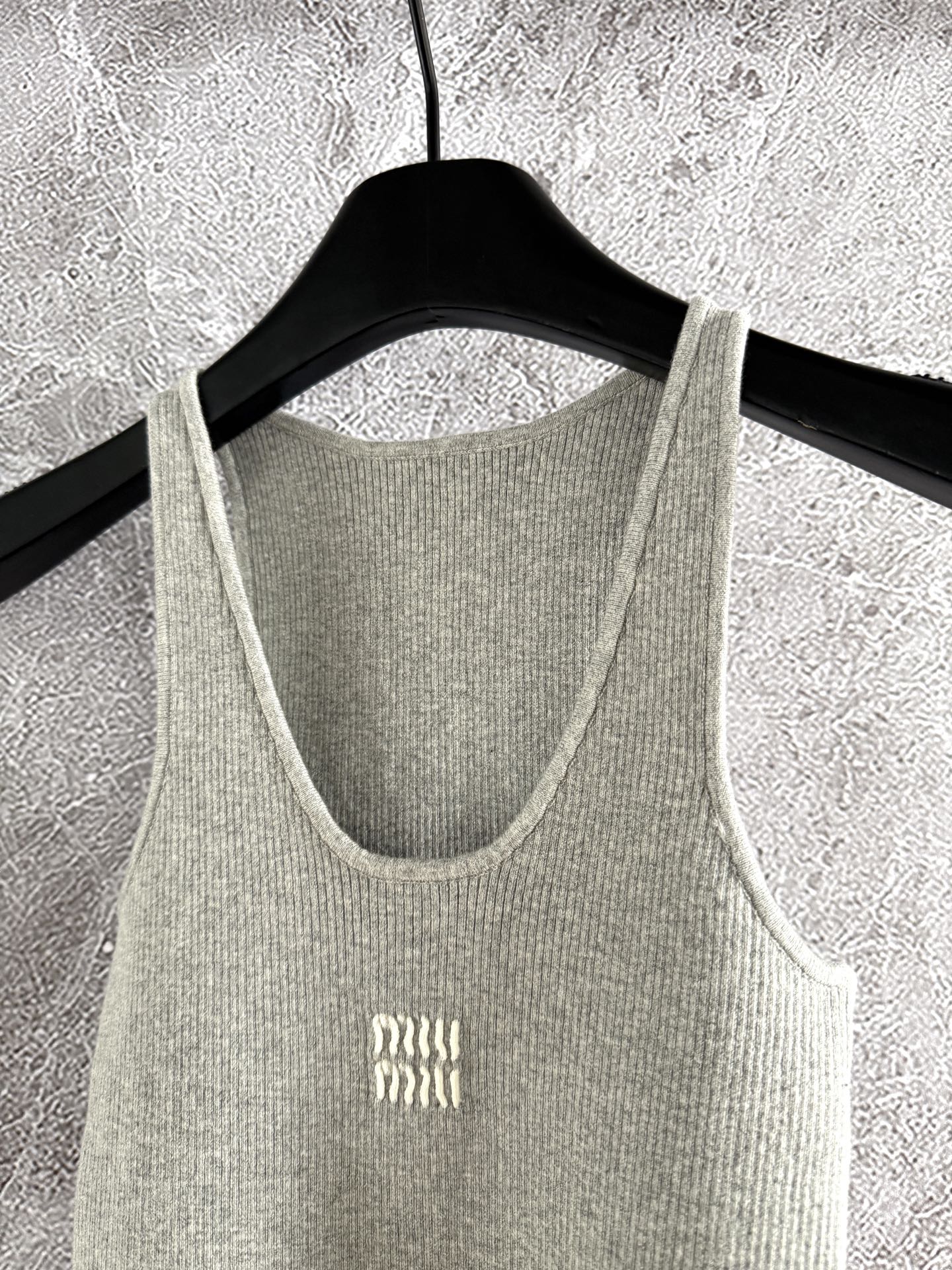 Miu Miu Vest Gray Cotton