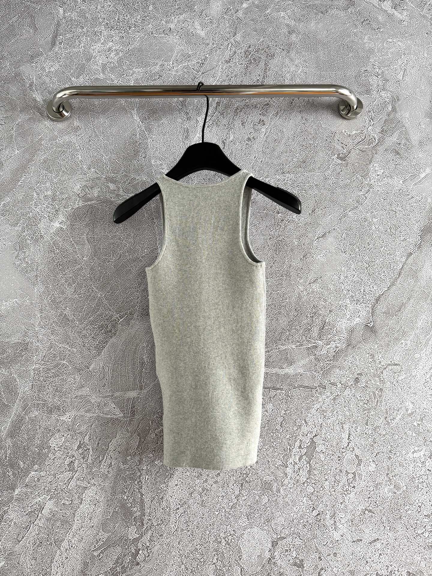 Miu Miu Vest Gray Cotton