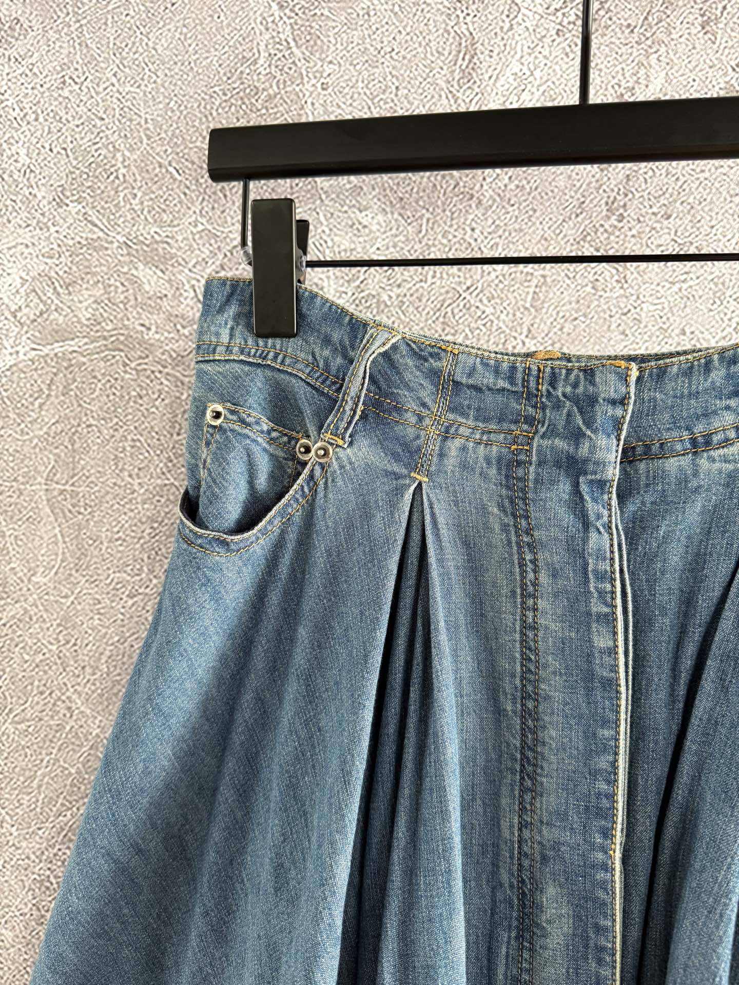 CD Tiger Skirt Blue Cotton