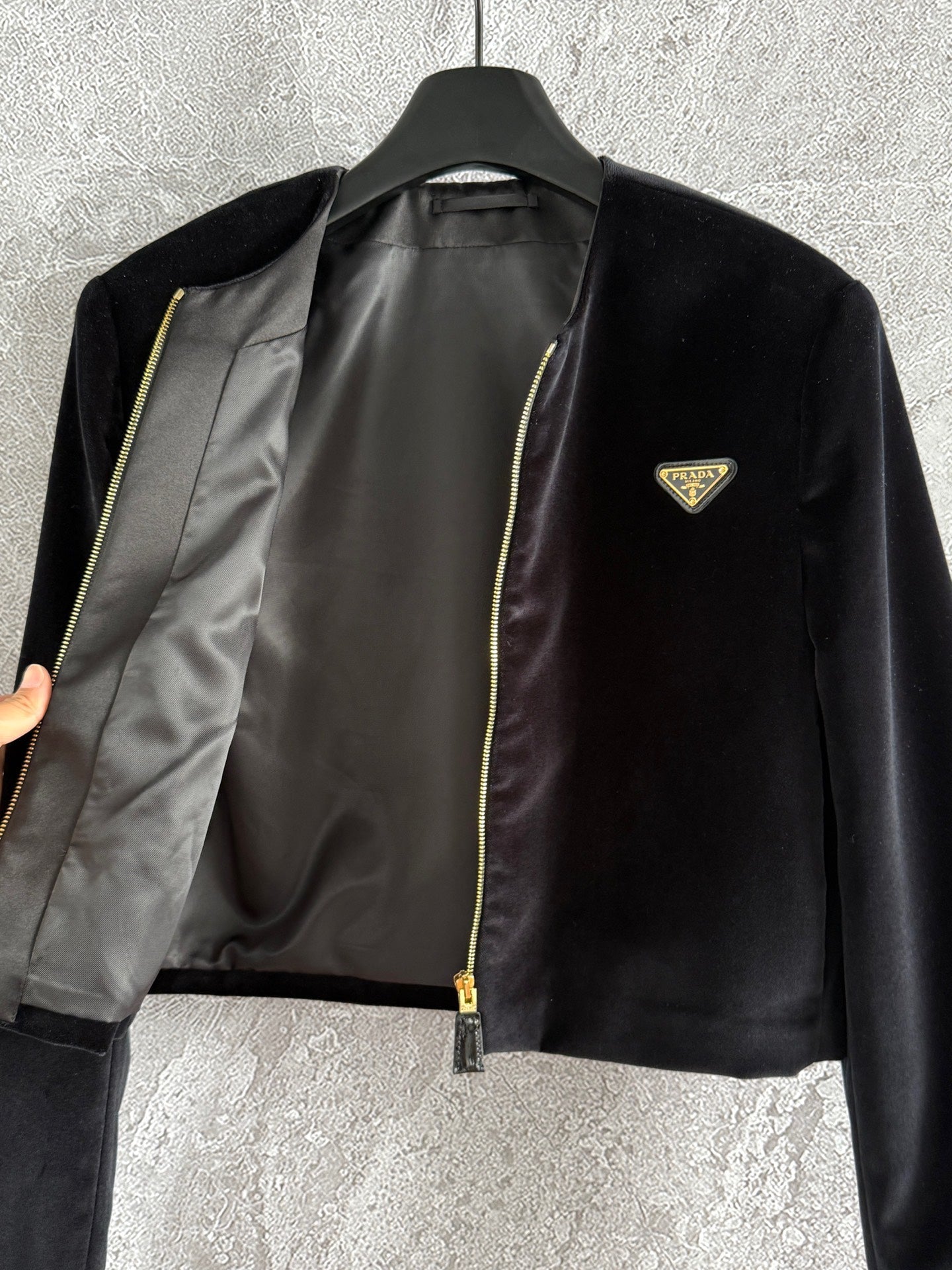 Prada Jacket Black Cotton