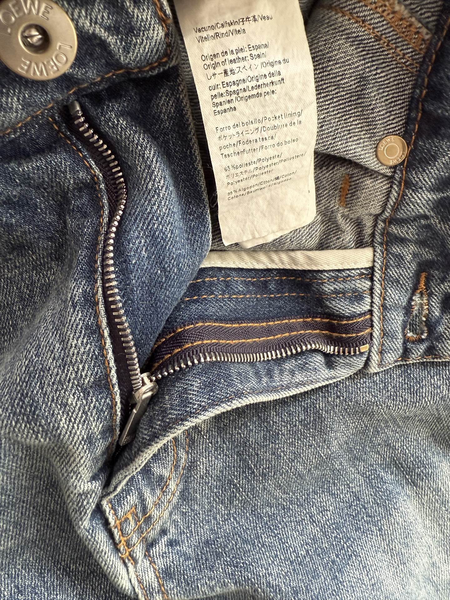 Loewe A-line Skirt Blue Polyester Fiber