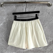 CC Short Ivory Black Cotton