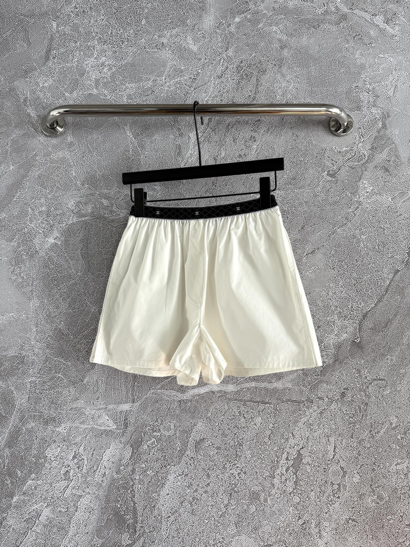 CC Short Ivory Black Cotton
