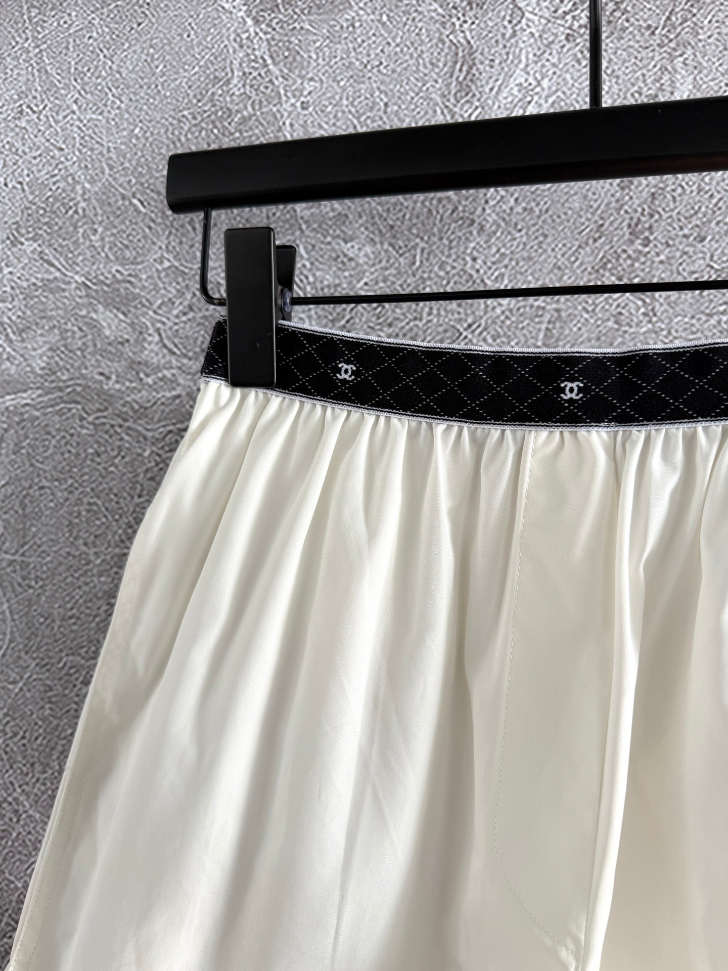 CC Short Ivory Black Cotton