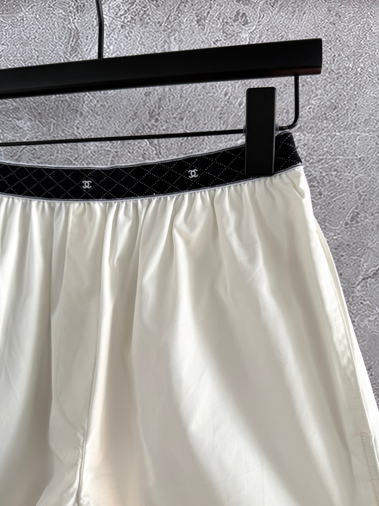 CC Short Ivory Black Cotton