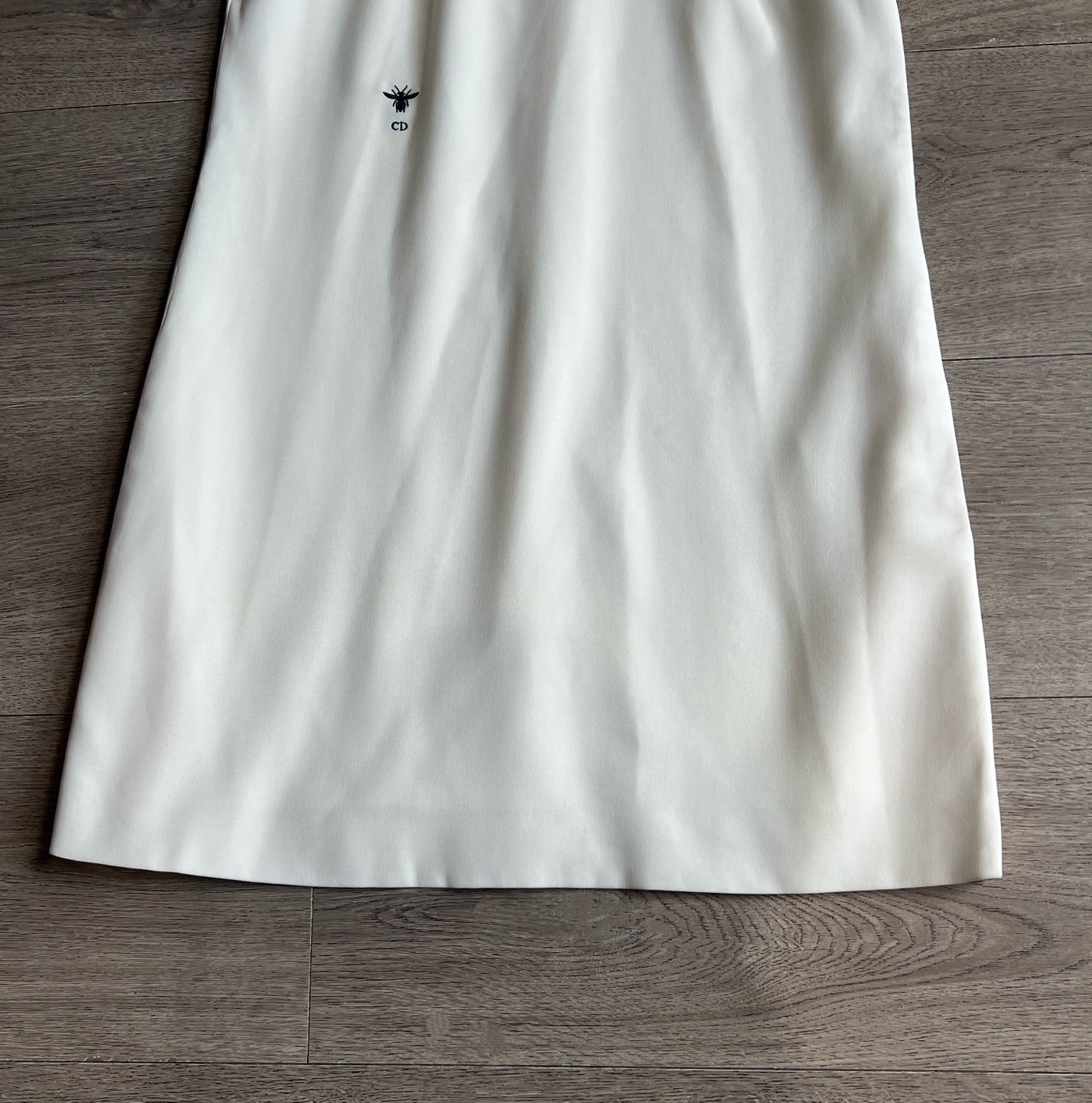 CD Dress Off-white Polyester Silk