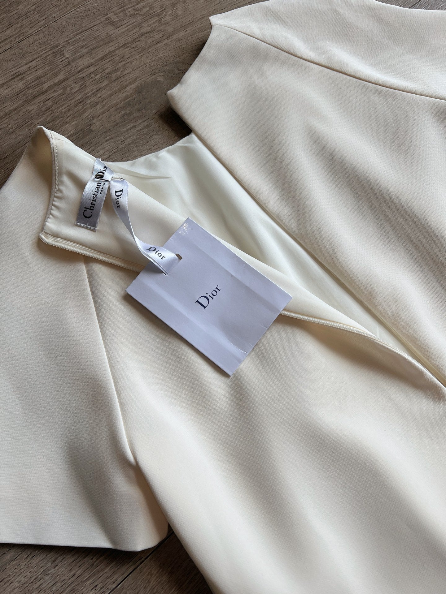 CD Dress Off-white Polyester Silk