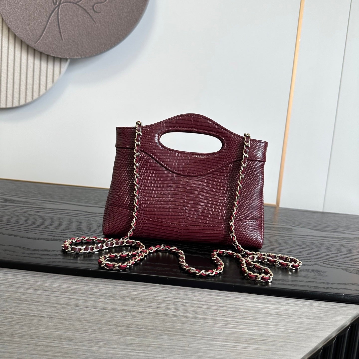 Chanel 2026 Lizard-Embossed Nano 31 Bag 20.5cm Calfskin