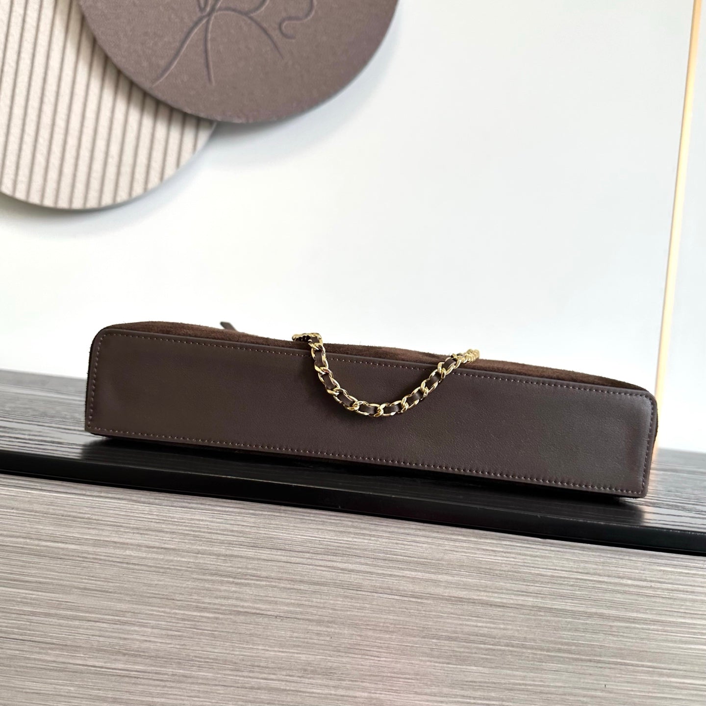 Chanel 2026 Vanity Bag With Chain Suede Leather