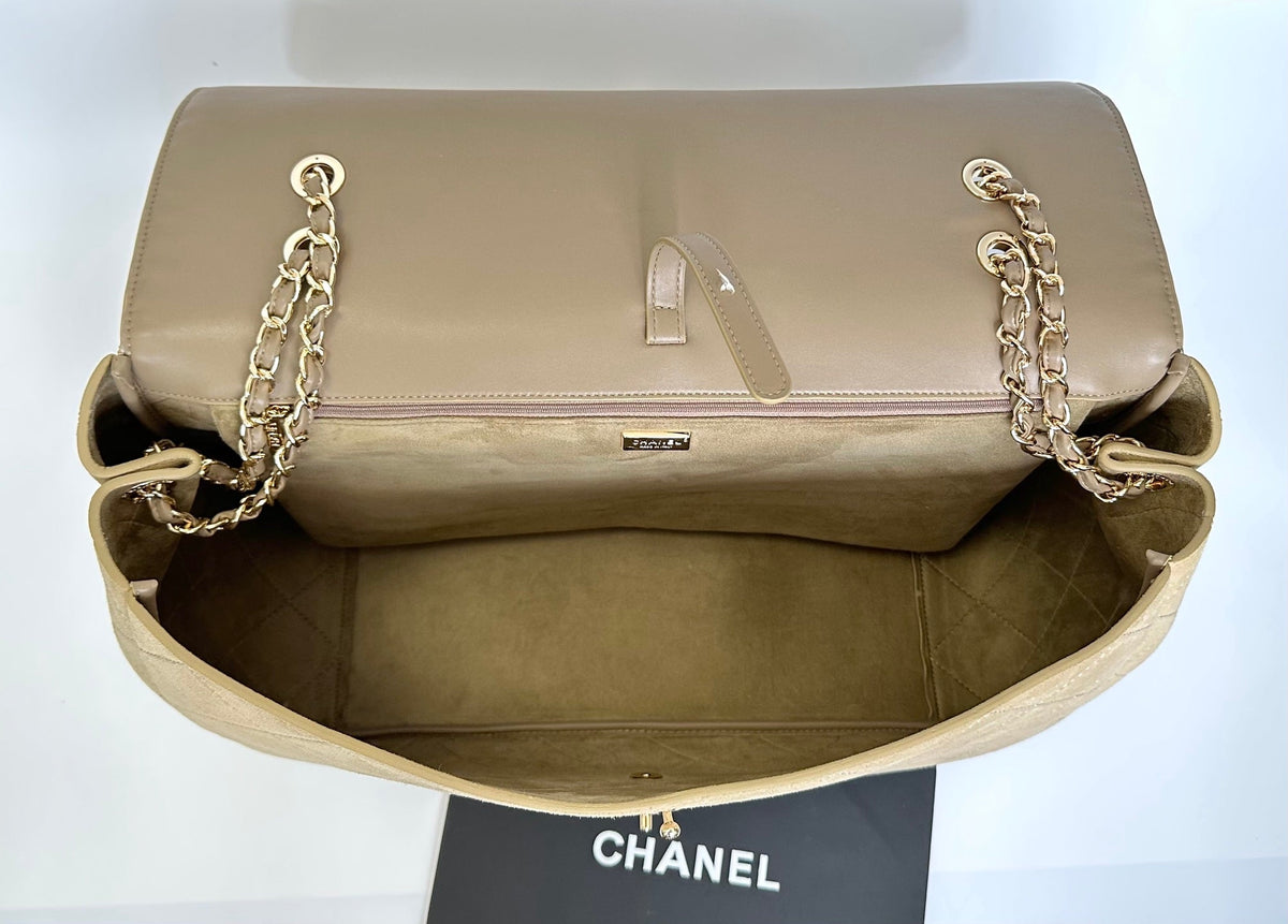Chanel 2026 x Pharrell Williams Suede XXL Flap Bag Suede Leather 167141