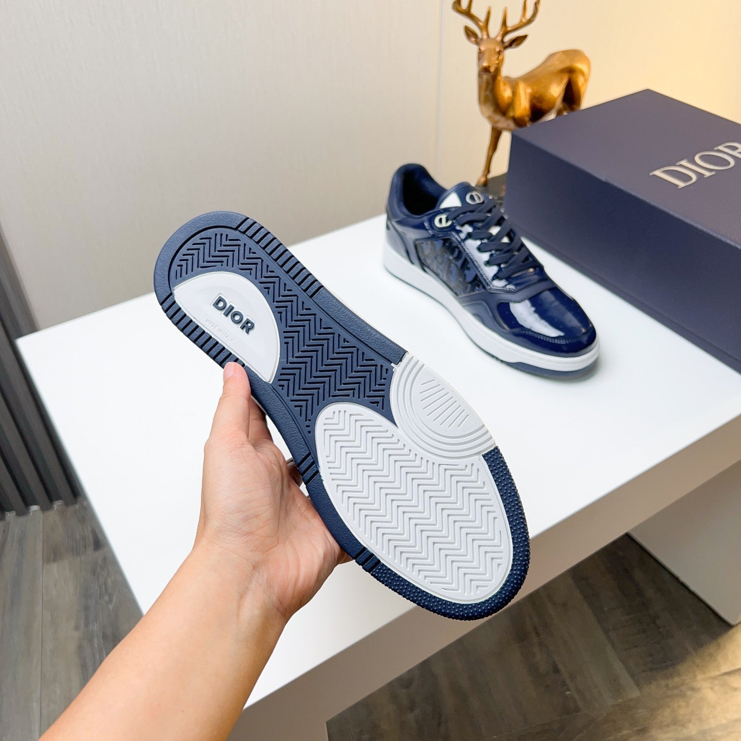 CD 25 B57 Sneaker Blue Patent Leather 750646