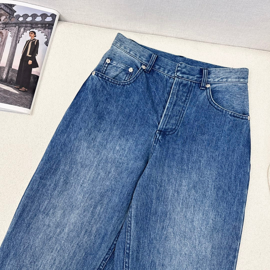 CD 25 Straight Jeans Blue Cotton 591803