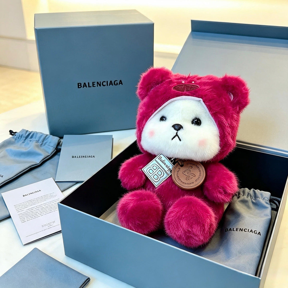 Balenciaga Pink Teddy Bear Charm