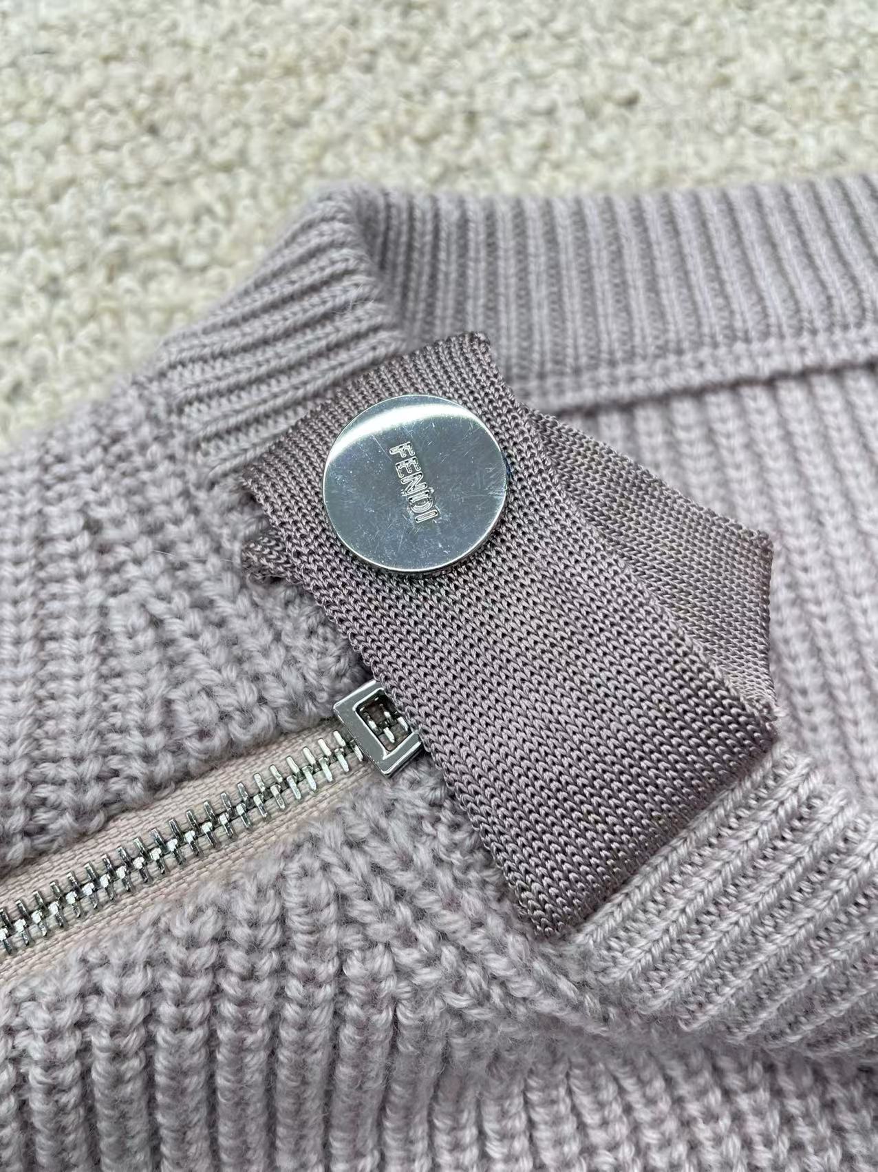 Fendi 25 Sweater Light Purple Wool 0026
