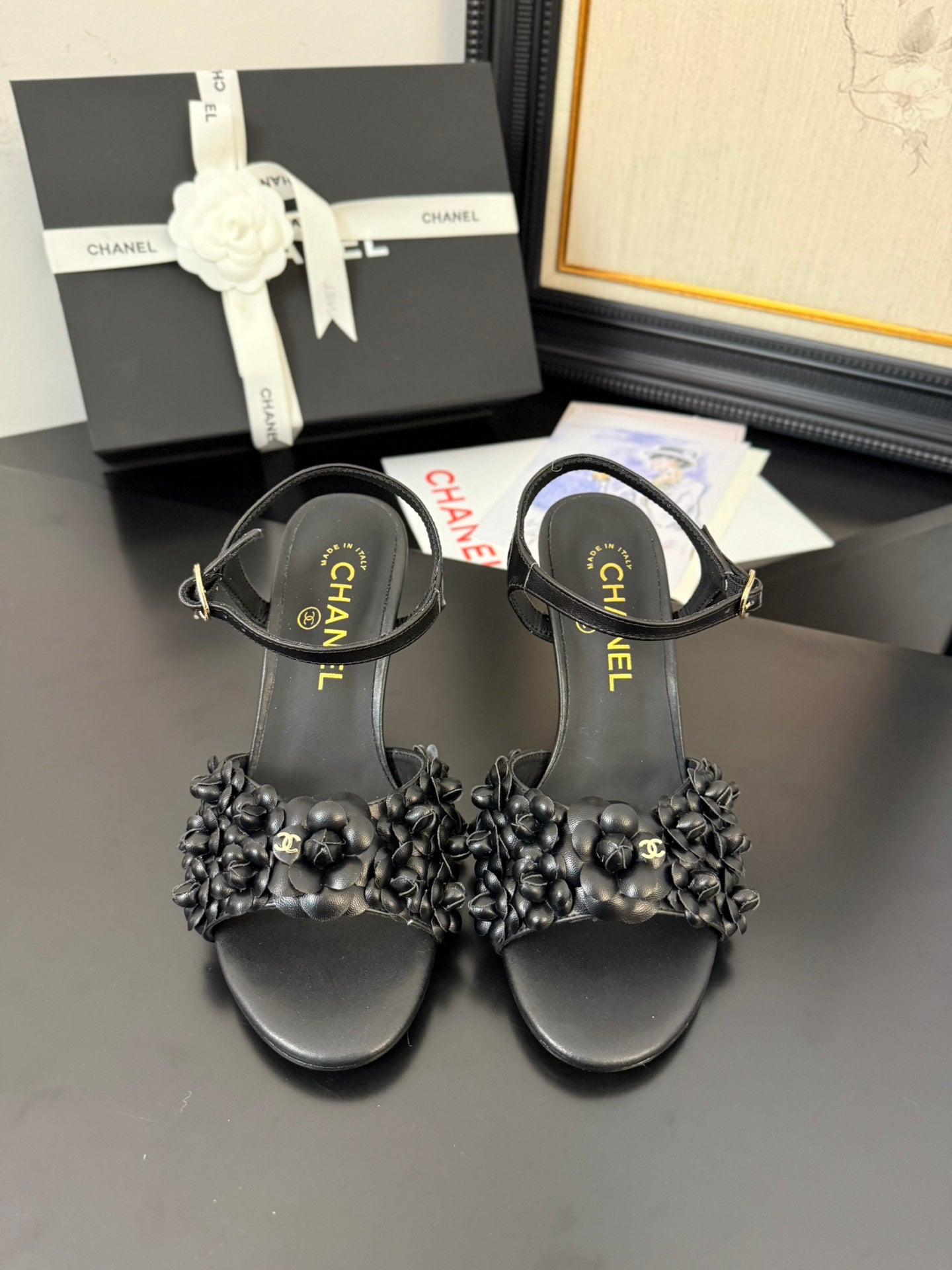 CC 25 Slingback Black Lambskin 233403